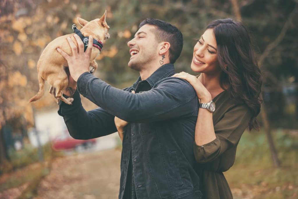 servizio fotografico con cane